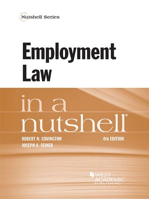 cover image of Employment Law in a Nutshell